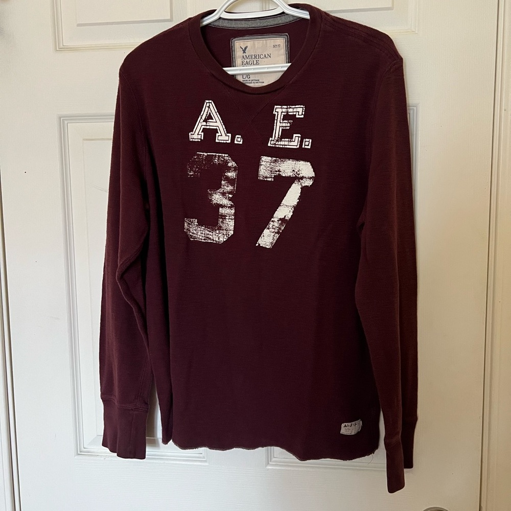 Y2K Vintage American Eagle maroon sweatshirt